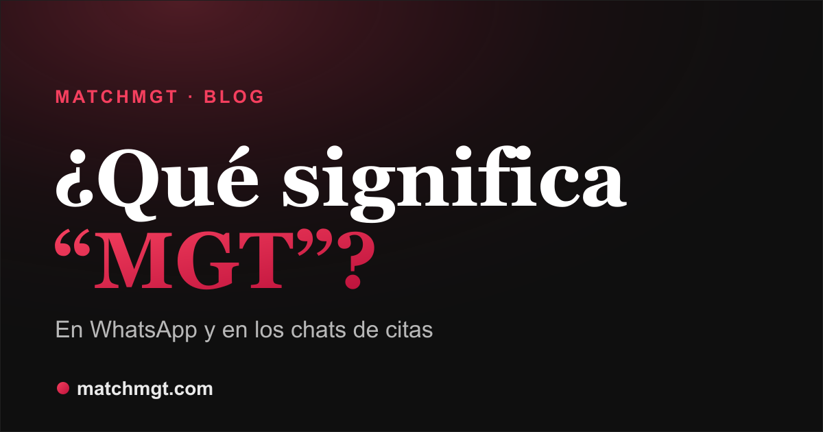 Ilustración con la pregunta ¿qué significa MGT?